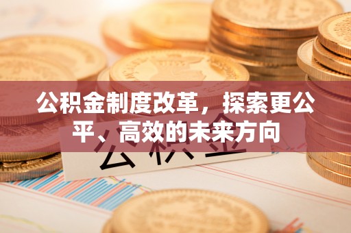 雨花公积金制度改革，探索更公平、高效的未来方向