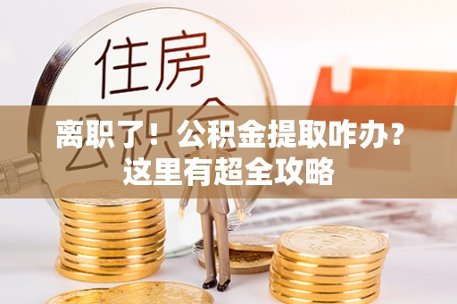 雨花离职了！公积金提取咋办？这里有超全攻略