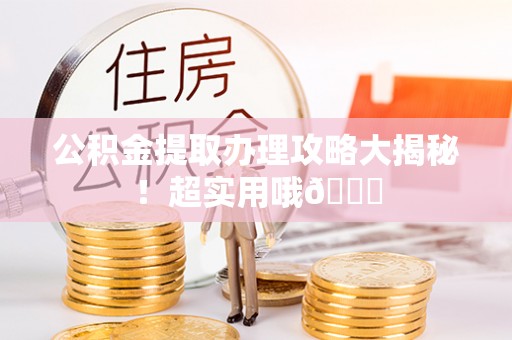 雨花公积金提取办理攻略大揭秘！超实用哦😉