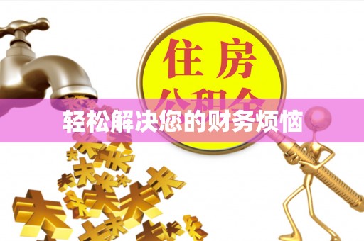 雨花轻松解决您的财务烦恼